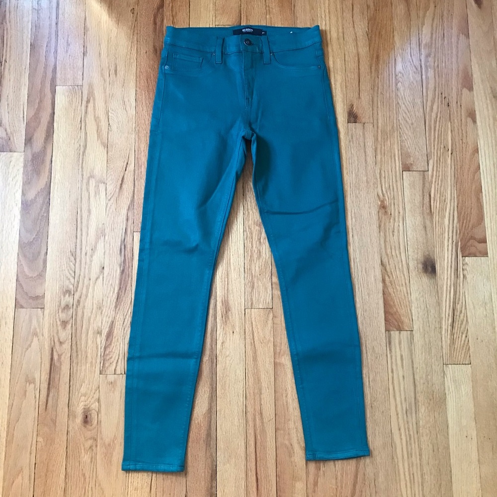Hudson Jeans Nico Super Skinny Wax Teal Jeans 27